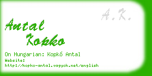 antal kopko business card